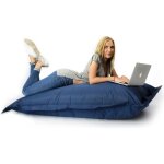 Pouf g�ant bleu marine xl - livedeco - int�rieur et ext�rieur