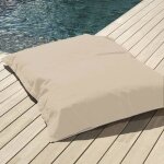 Pouf gant xxl dhoussable flottant pour piscine deco arts beige