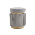 Pouf haut de gamme gris - harmonie