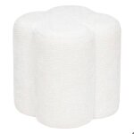Pouf lavon blanc 38x35x35cm - atmosphera createur dinterieur - blanc Pouf lavon blanc 38x35x35cm - atmosphera createur dinterieur - blanc