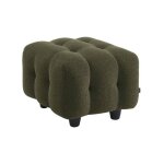 Pouf. module pour canap�. repose - pieds pour canap� 2 places en bouclette textur�e kaki l 69 x p 59 ...