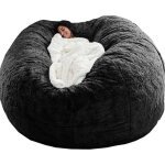 Pouf multifonction housse de pouf (sans rembourrage) noir 130 x 60 cm