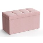Pouf - oskar - lsf047r11 - rose - 76x38x38 cm - 1 place - intrieur