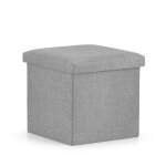 Pouf pliant m - 30x30x30cm gris
