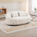 Pouf poire confortable avec 2 coussins lazy canapé 2 places 150 × 95 × 63 cm pour salonchambre - chenille ... Pouf poire confortable avec 2 coussins lazy canapé 2 places 150 × 95 × 63 cm pour salonchambre - chenille ...