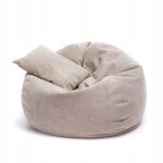 Pouf poire ecopuf - fauteuil canapé coussin de sol pouf dintérieur / extérieur - beige foncé Pouf poire ecopuf - fauteuil canapé coussin de sol pouf dintérieur / extérieur - beige foncé