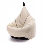 Pouf poire ecopuf oscar atlanta - fauteuil canap coussin de sol pouf dintrieur / extrieur - sand