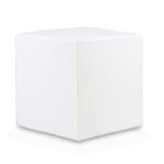Pouf repose - pieds carr� ottomana cube 40x40x40 cm canap� d�houssable r�sistant et anti - d�chirure ...