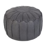 Pouf poire tabouret - pouf rond en faux cuir - pouf repose pieds pour salon - noir Pouf poire tabouret - pouf rond en faux cuir - pouf repose pieds pour salon - noir