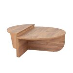 Poul - table basse ronde podium pin atlantique 90cm
