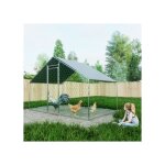 Poulailler 3 x 2 x 2 m avec toit de protection solaire en poly�thyl�ne et serrure chicken run enclos ...