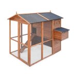 Poulailler 6  8 poules bois de sapin avec enclos cotentine