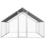 Poulailler / clapier / cage vidaxl grande espace 275x4x192 m acier galvanis c78