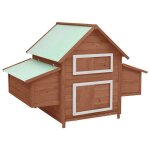 Poulailler dextrieur avec 2 nichoirs moka 152x96x110 cm bois de sapin massif cage  poulets facilite ...