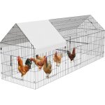 Poulailler - enclos poulailler 330 x 101 x 101 cm parc grillag 3x1m acier galvanis