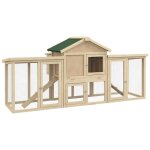 Poulailler - pawhut - modle chalet - multi - quip : rampes nichoirs perchoirs plateau excrment fentre ...