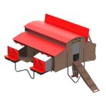 Poulailler en plastique recycl� pour 30 poules copele