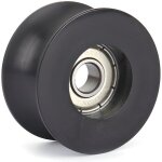 Poulie de roulement de roue à gorge en forme de u bu0840 rail de guidage 8 * 40 * 20. 5mm nylon plastique ... Poulie de roulement de roue à gorge en forme de u bu0840 rail de guidage 8 * 40 * 20. 5mm nylon plastique ...