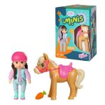 Poup�e - baby born - minis sister kim - 7 cm - t�te et membres mobiles - cheval et accessoires inclus ...