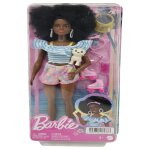 Poupée barbie - mattel - hpl77 - patins à roulettes - tenue rose - ensemble de jeu pour chien Poupée barbie - mattel - hpl77 - patins à roulettes - tenue rose - ensemble de jeu pour chien
