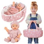 Poupée - bébé - kinderplay - kp0662 - 30 cm - couffin et accessoires - dès 3 ans Poupée - bébé - kinderplay - kp0662 - 30 cm - couffin et accessoires - dès 3 ans