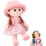 Poupe chiffon mignonne peluche douce vtements chapeau dtachables princesse cadeau bb 0 + baptme ...