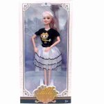 Poupe de collection spciale robe scintillante avec n?ud 3 + (noir)