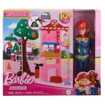 Poupe firefighter fire station doll mattel