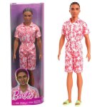 Poupe ken - barbie - hyt99 - combinaison corail - sandales vert clair - tresses