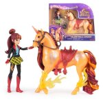 Poup�e et licorne - unicorn academy - valentina et cinder - 115 cm - 127 cm - accessoires inclus