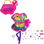 Coffret de jeu - polly pocket - hjn76 - flamant rose - 26 surprises - thme tropical