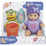 Poupon 24cm + acc bain assortiment kq237850 849