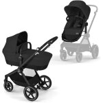 Poussette 2 - en - 1 cybex gold eos lux moon black - systme de voyage