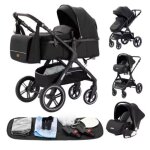 Poussette 3 en 1 combine landau + cosy sige auto + accessoires ? systme pliable ? naissance  3 ans ...