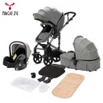 Poussette 3 en 1 magic zc poussette bb avec 2mode rversible avec nacelle poussette trio grande panier ...