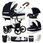 Poussette 3 en 1 magic zc poussette poussette bebe poussette pliable poussette nouveau - n� cuir pu sac ...