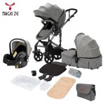 Poussette 3 en 1 magic zc poussette pousette trio 3 en 1 pousette hamac r�versible pare - soleil 0 - ...