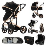 Poussette 3 en 1 magic zc poussette pousette trio 3 en 1 pousette sac � main harnais de cinq points 0 ...