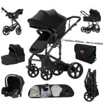 Poussette 3 en 1poussette bebemagiczcsac � langersiege autopour 0 - 3 ansnoir