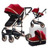 Poussette bb 3 en 1 magic zc poussette poussette trio avec grande nacelle pliable un clic cadre en ...