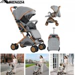 Poussette bb citadine - mengda - assis couch pousser ou tirer - de la naissance  4 ans - ceinture ...