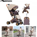 Poussette bb citadine - mengda - assis couch pousser ou tirer - de la naissance  4 ans - ceinture ...