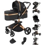 Poussette bebe cosy 3 en 1 magic zc - poussette combines pliage automatique poussette de luxe 360 rotation ...