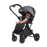 Poussette b�b� adapt�e aux enfants de 0 � 4 ans sallonge compl�tement � plat et est livr�e avec un panier ...