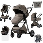 Poussette bb magic zc poussette 3 en 1 poussette trio poussette canne haute qualit avec 2mode rversible ...
