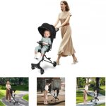 Poussette canne bb ultra lgre - xuanyu - avec systme trolleycapote extensible - poussette de 0  ...