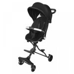 Poussette canne avec canopy - lvhcmfohm - si�ge spacieux - double frein et roues avant pivotantes - noir ...