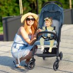 Poussette canne compacte - poussette b�b� - 2 en 1 - naissance - jusqu?� 22 kg - vert