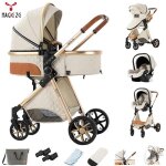 Poussette canne haute qualit 3 en 1 poussette combines bebe - magic zc - siges auto nacelle acec grand ...
