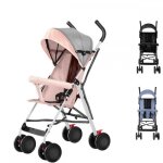 Poussette canne - xuanyu - poussette compacte - pour de la naissance  6 mois - avec habillage pluie ...